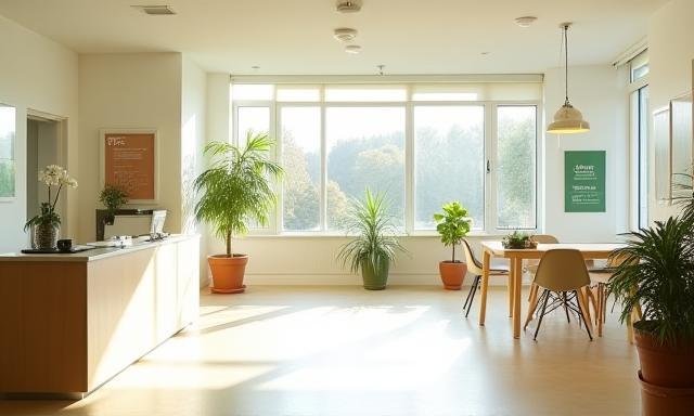 Intérieur lumineux du pressing CleanPro à Lyon